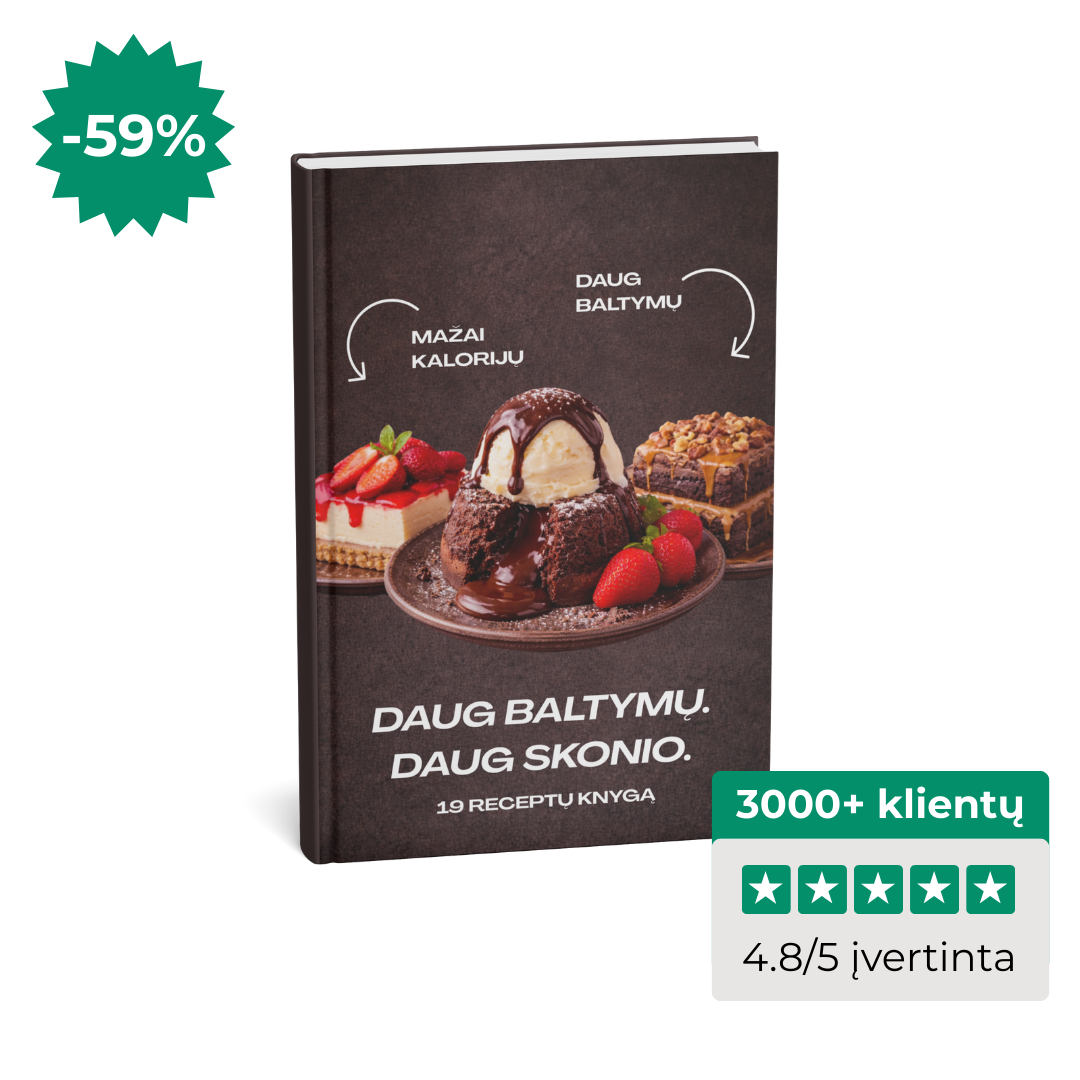 Baltyminiai ,,Fit" desertų receptai [El.knygą]